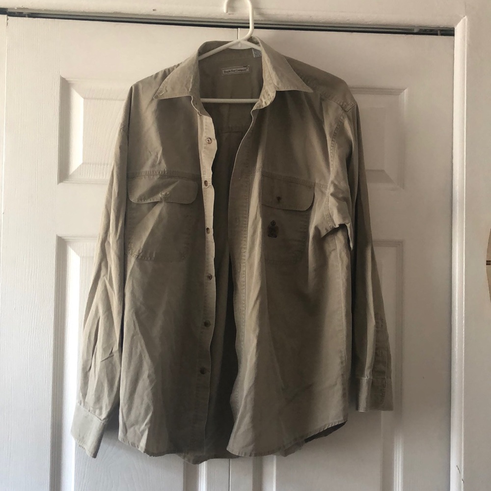 Vintage Khaki Bugle Boy Men’s large Button front
